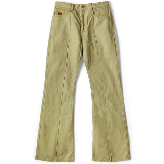 Kapital Cotton Linen Canvas 5P Rat Flare Pants