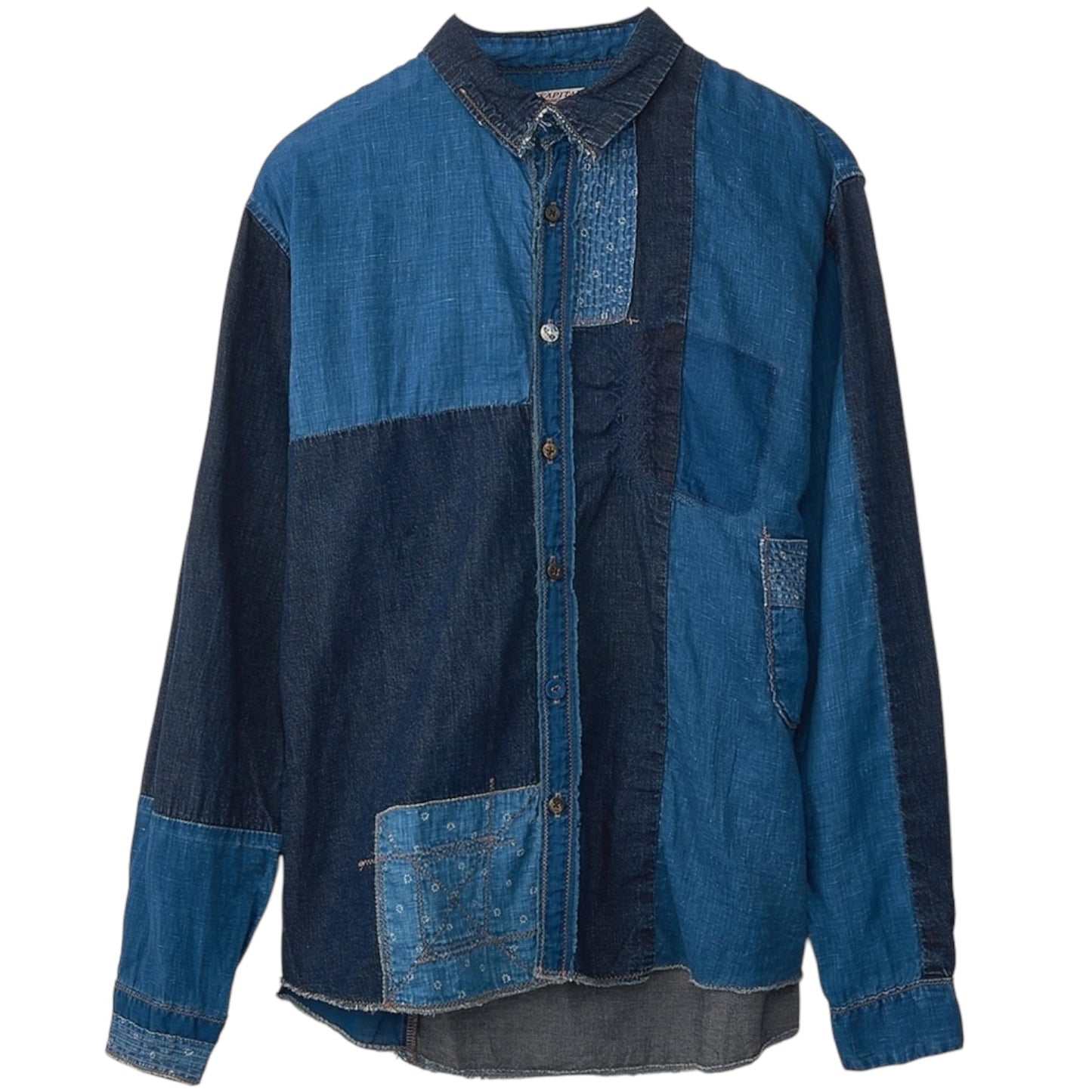Kapital Cotton x Linen IDG Patchwork Kathmandu Shirt