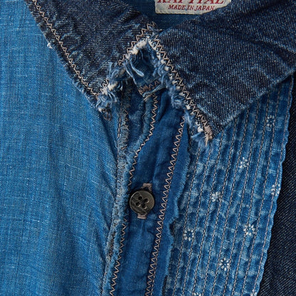 Kapital Cotton x Linen IDG Patchwork Kathmandu Shirt