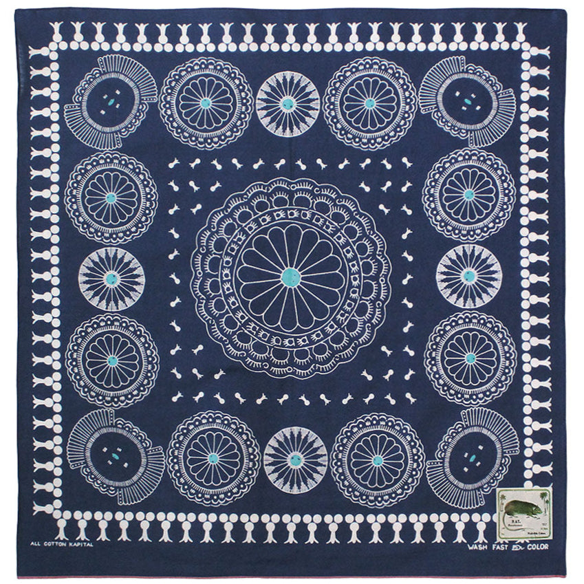 Kapital Fastcolor Selvedge Bandana (Concho)