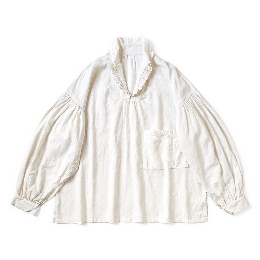 Kapital Linen Canvas Frill Gypsy Blouse