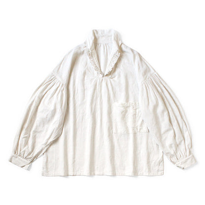 Kapital Linen Canvas Frill Gypsy Blouse
