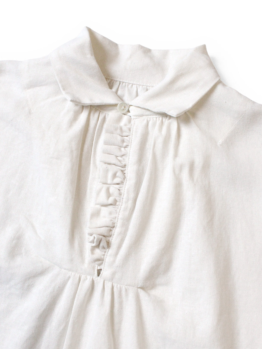 Kapital Linen Canvas Frill Gypsy Blouse