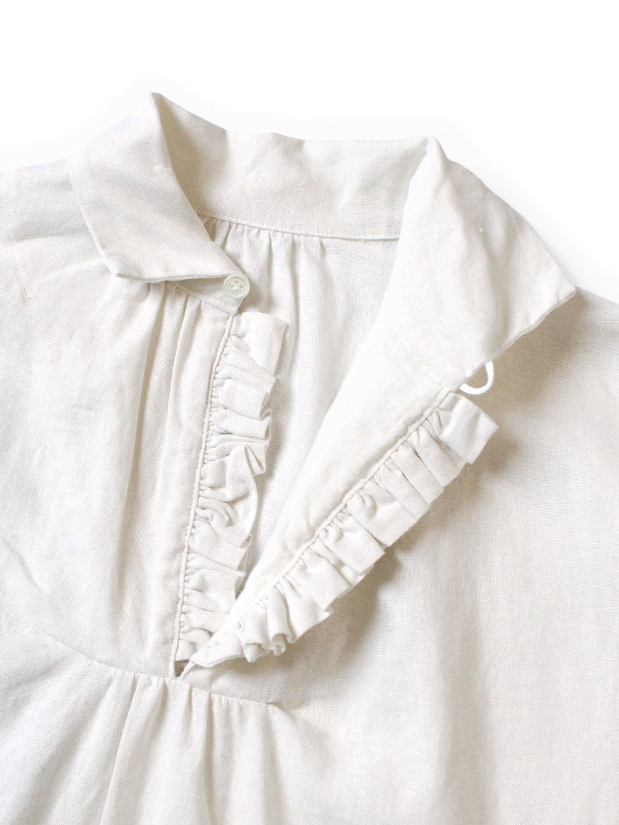 Kapital Linen Canvas Frill Gypsy Blouse