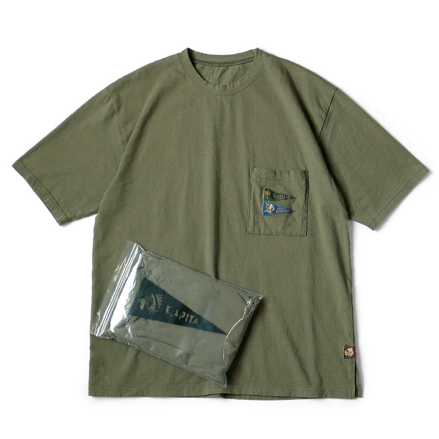 Kapital Jersey Pennant T-shirt (3 Flags)