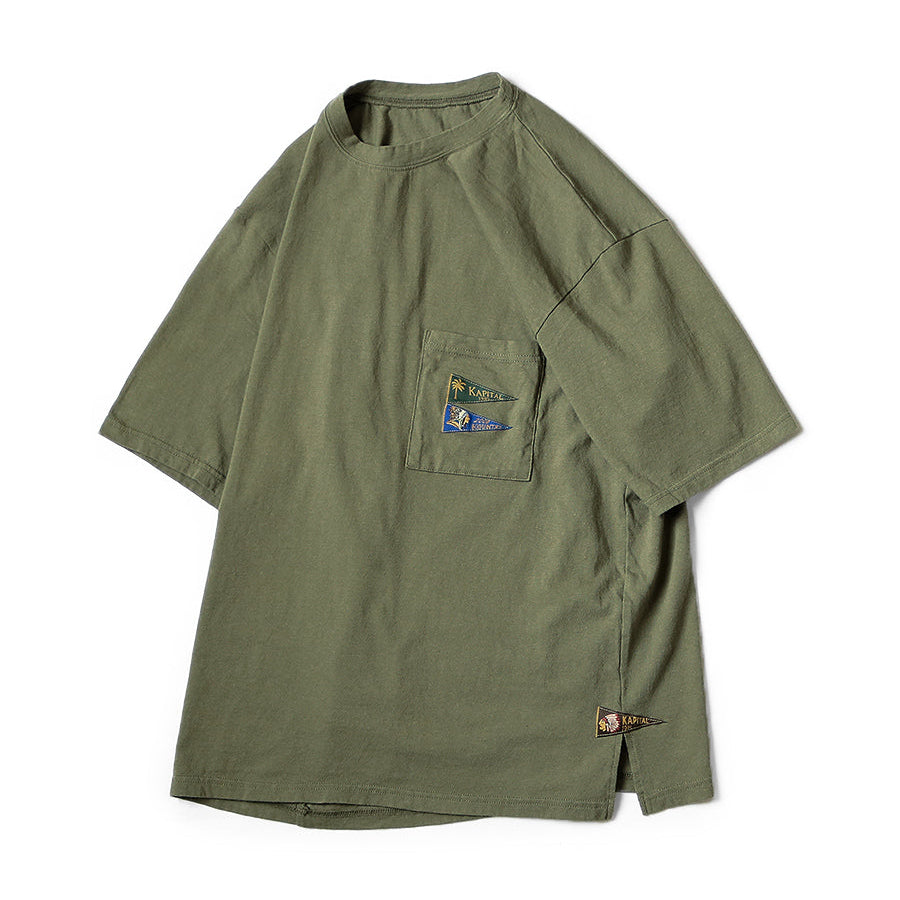 Kapital Jersey Pennant T-shirt (3 Flags)