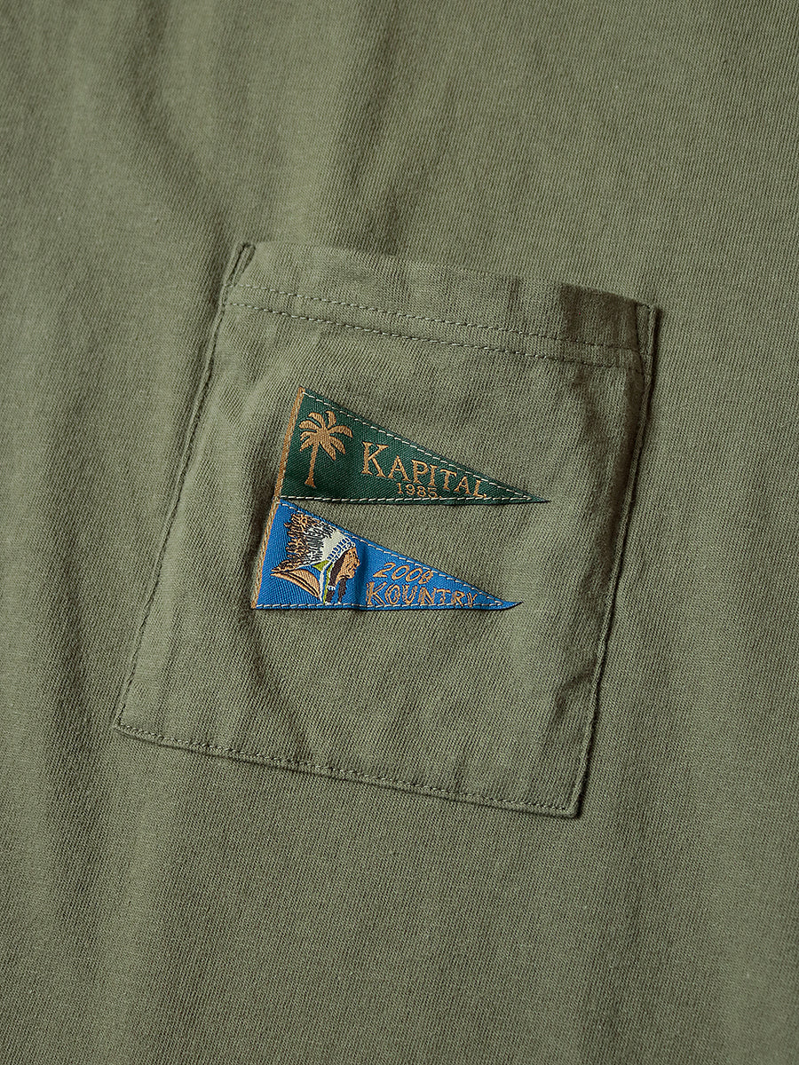 Kapital Jersey Pennant T-shirt (3 Flags)