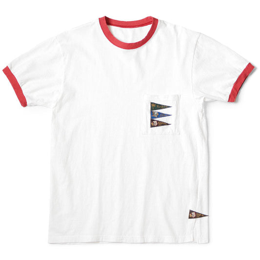 Kapital Jersey Pennant Ringer T-Shirt (4 Flags)
