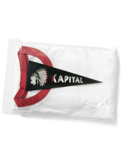Kapital Jersey Pennant Ringer T-Shirt (4 Flags)
