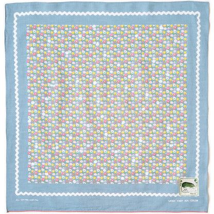 Kapital Fastcolor Selvedge Bandana (Skull & Flower)