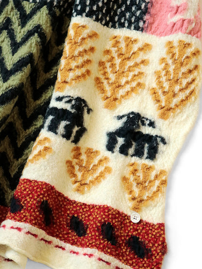 Kapital Felted Wool Village Gabbeh Scarf