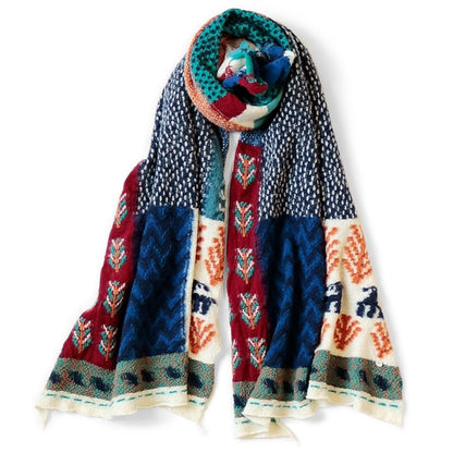 Kapital Felted Wool Village Gabbeh Scarf