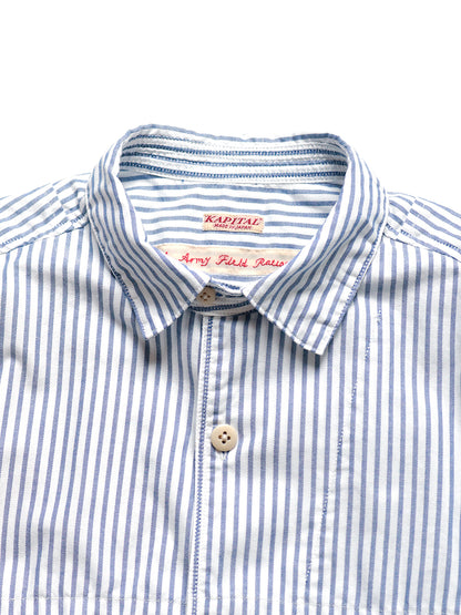 Kapital Oxford Stripe Anorak Shirt