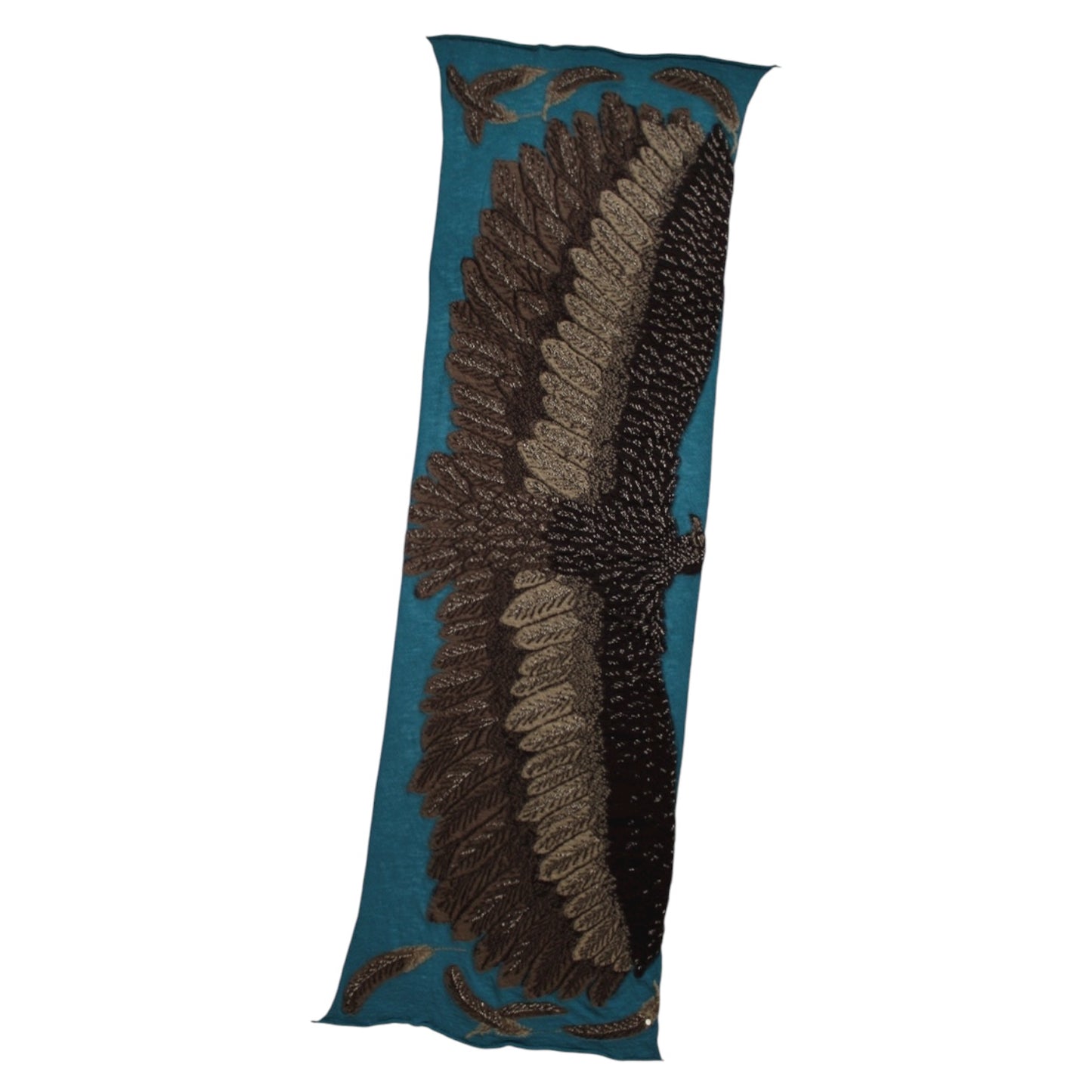 Kapital Felted Wool Glitter Eagle Scarf