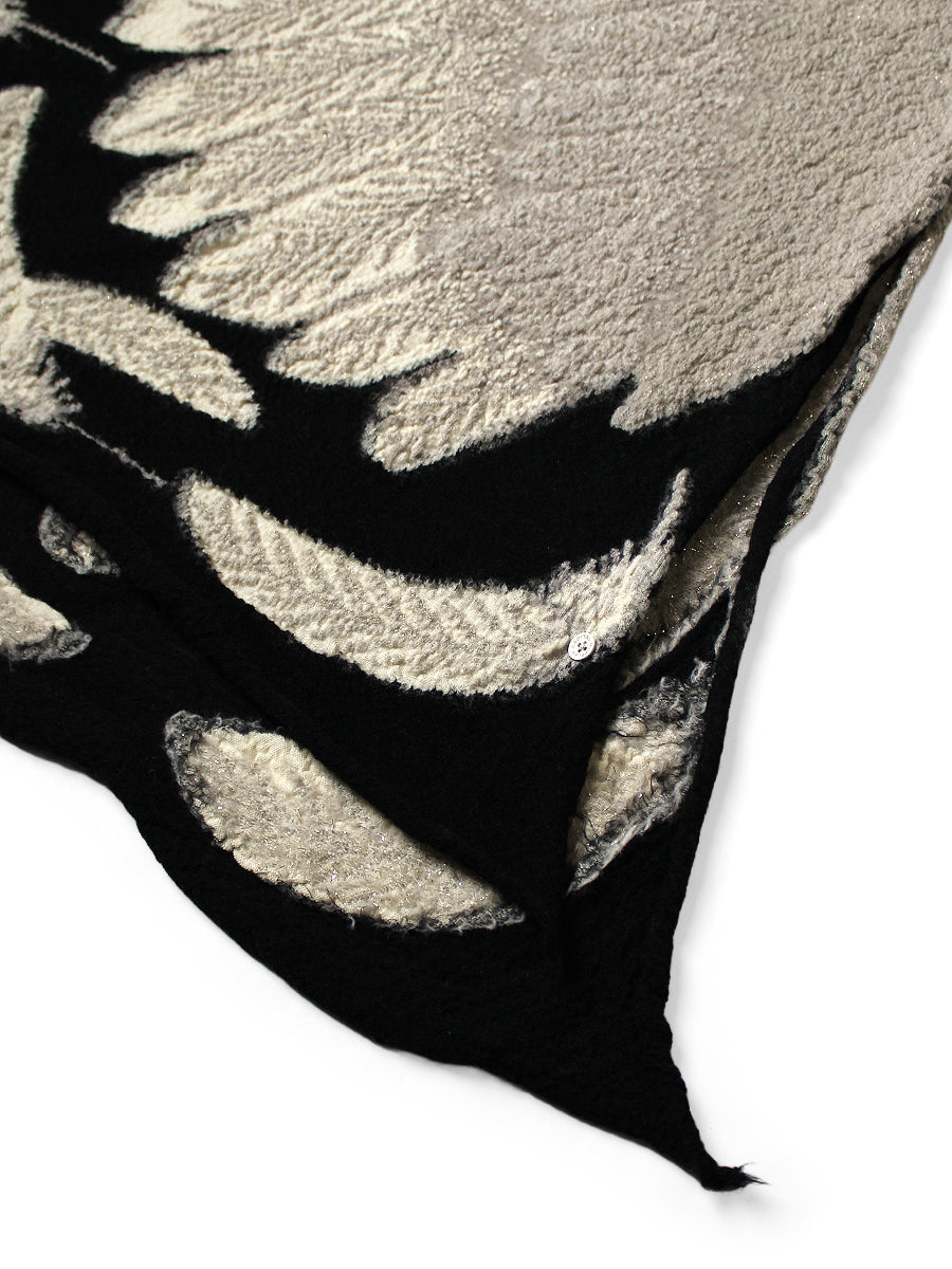 Kapital Felted Wool Glitter Eagle Scarf