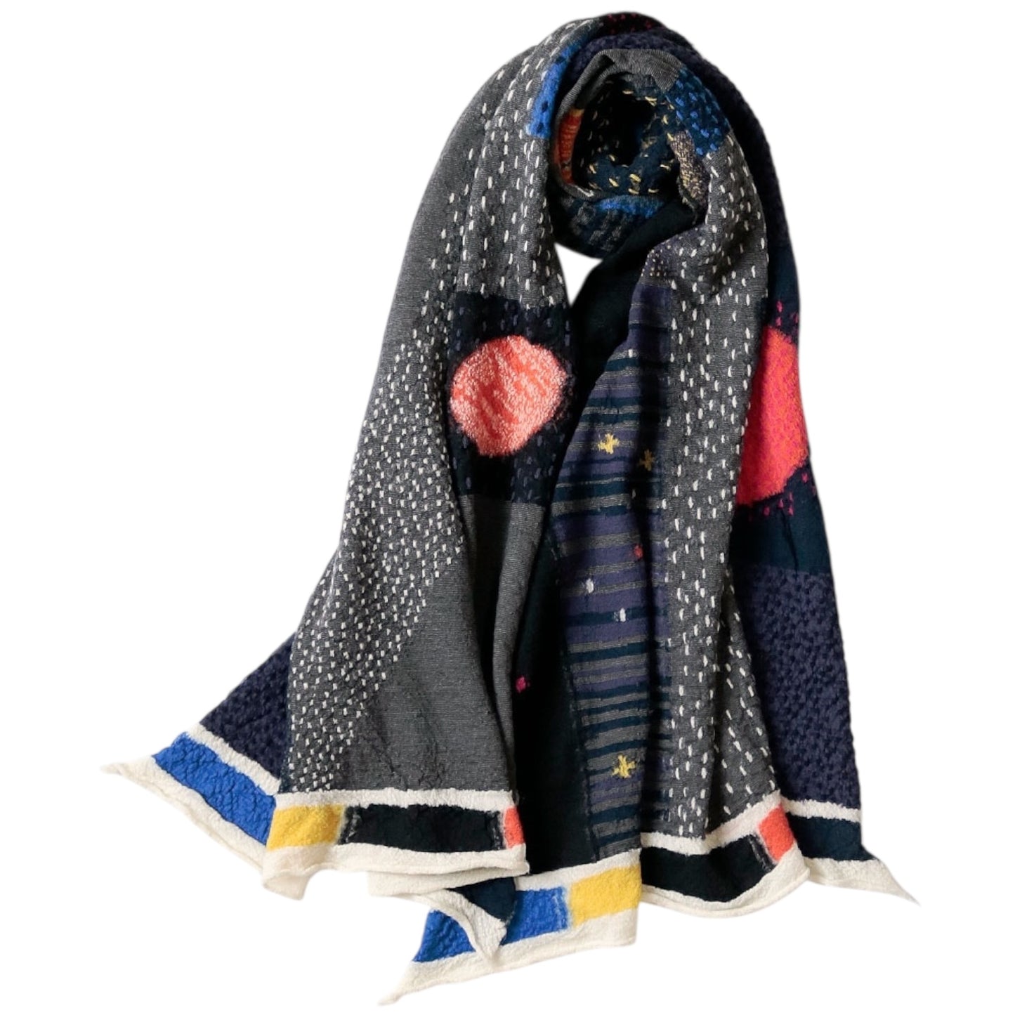 Kapital Felted Wool Space Gabbeh Scarf