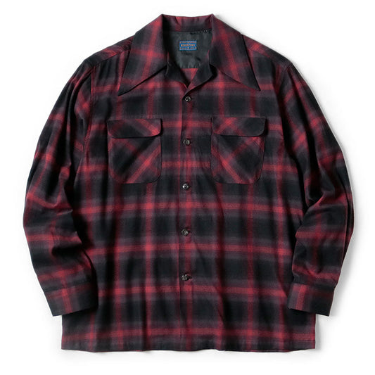 Kapital Cotton Rayon Shadow Check Wrangle Collar Board Shirt