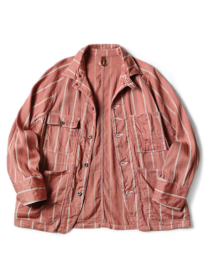 Kapital Linen Phillies Stripe Cactus Coverall