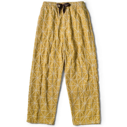 Kapital 8oz Color Denim Folk-Dojo Embroidery Easy Baggy Pants