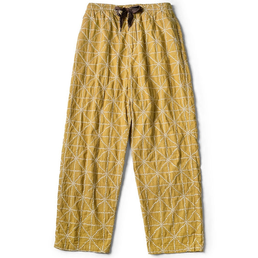 Kapital 8oz Color Denim Folk-Dojo Embroidery Easy Baggy Pants