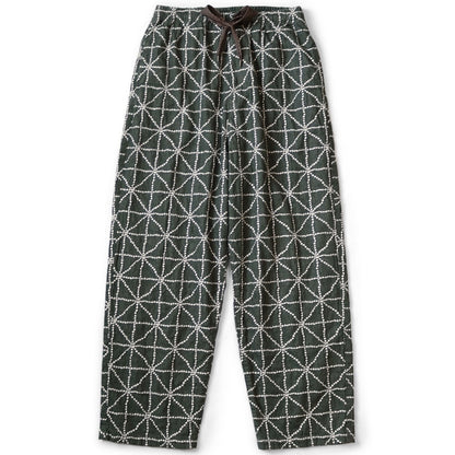 Kapital 8oz Color Denim Folk-Dojo Embroidery Easy Baggy Pants