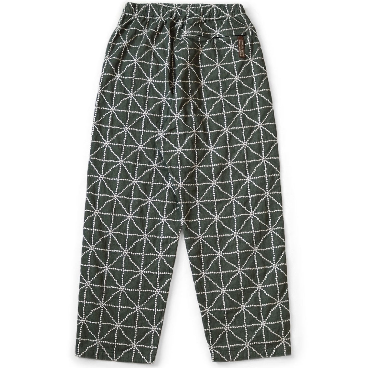 Kapital 8oz Color Denim Folk-Dojo Embroidery Easy Baggy Pants