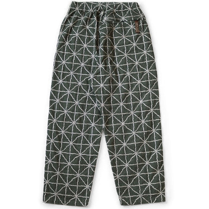 Kapital 8oz Color Denim Folk-Dojo Embroidery Easy Baggy Pants