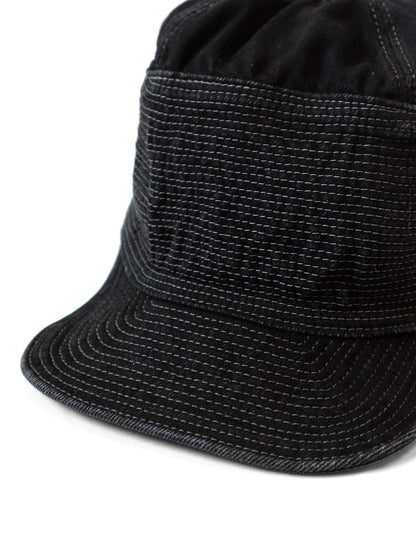 Kapital 11.5oz Black x Black Denim The Old Man & The Sea Cap