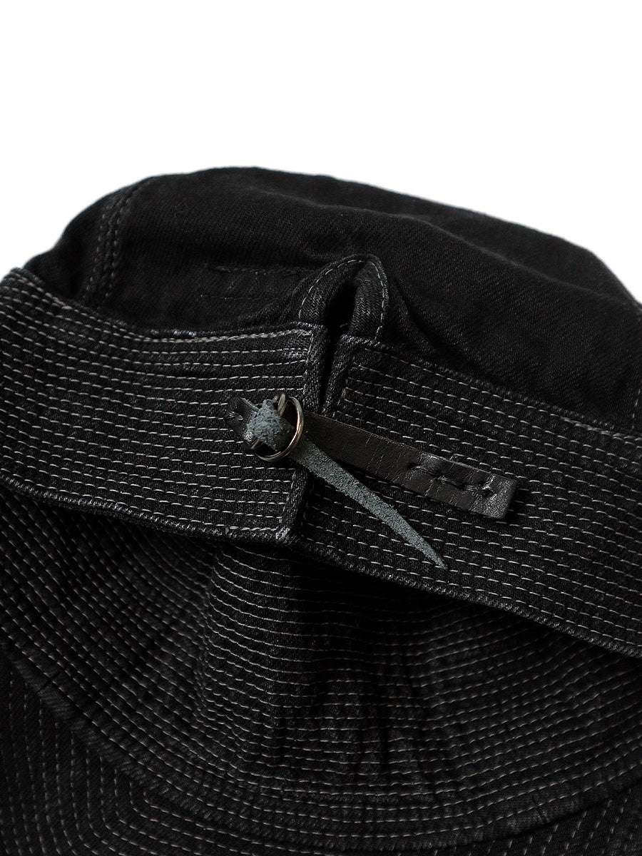 Kapital 11.5oz Black x Black Denim The Old Man & The Sea Cap