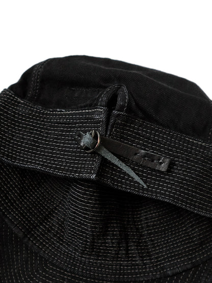 Kapital 11.5oz Black x Black Denim The Old Man & The Sea Cap