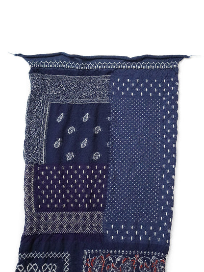 Kapital Felted Wool Bandana Patchwork Happy Scarf