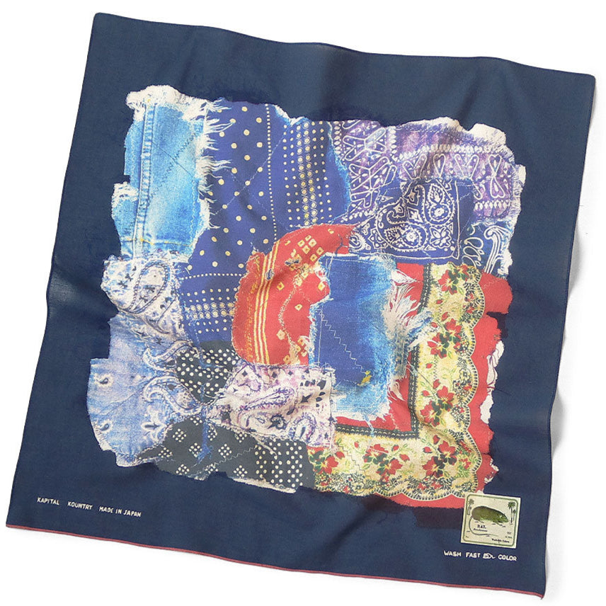 Kapital Fastcolor Selvedge Bandana (Bandanna Boro)