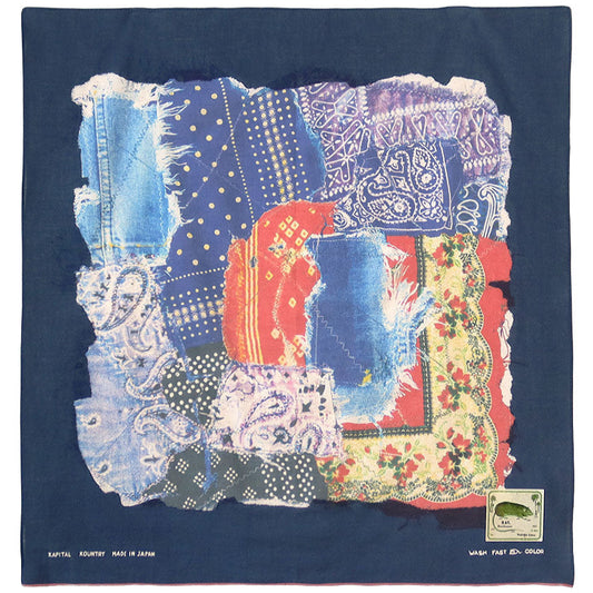Kapital Fastcolor Selvedge Bandana (Bandanna Boro)