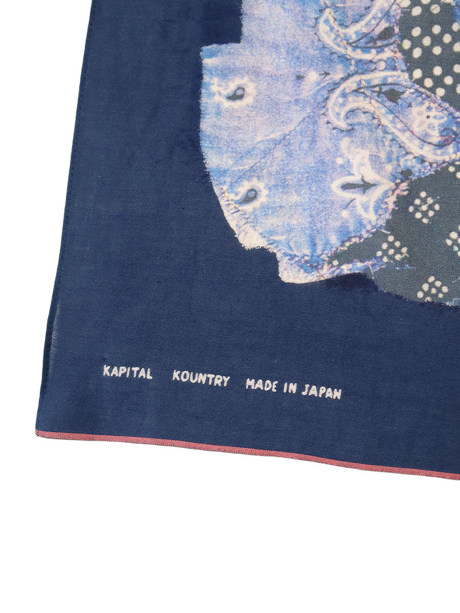 Kapital Fastcolor Selvedge Bandana (Bandanna Boro)