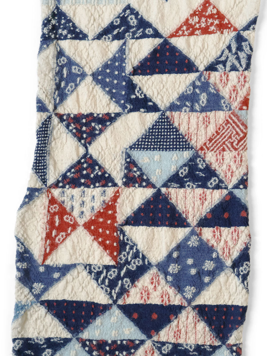 Kapital Felted Wool Indigo Happy Scarf