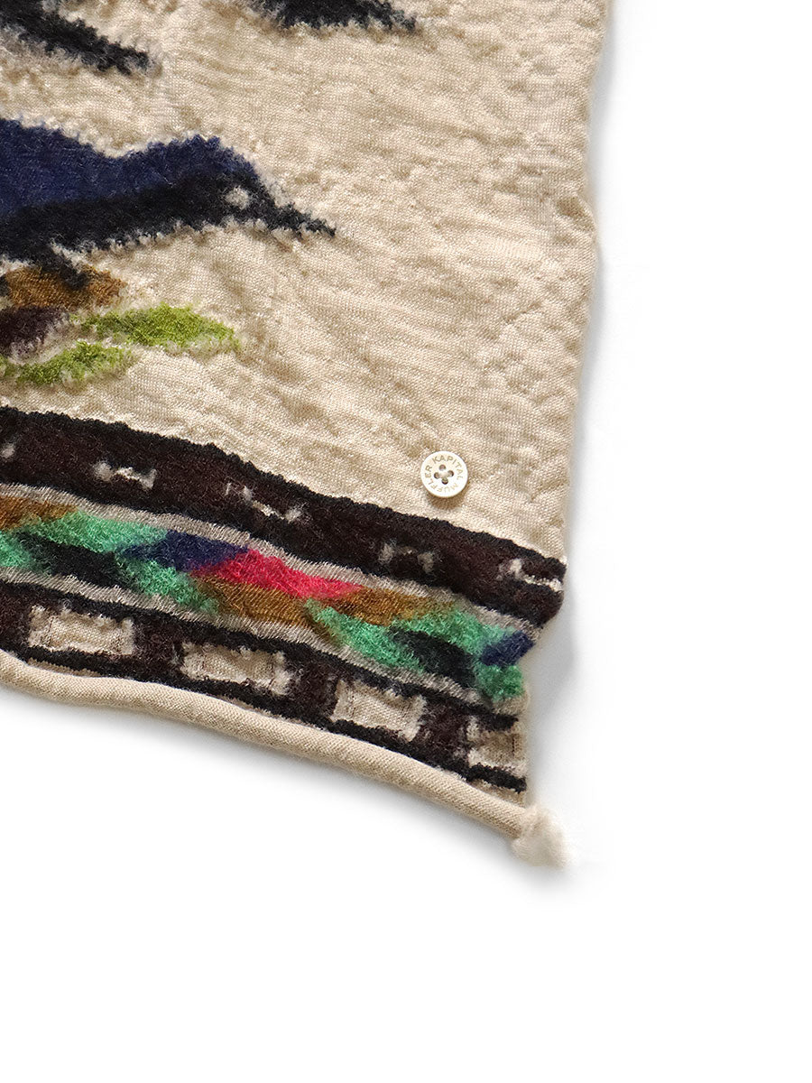 Kapital Felted Wool Bird Tree Scarf