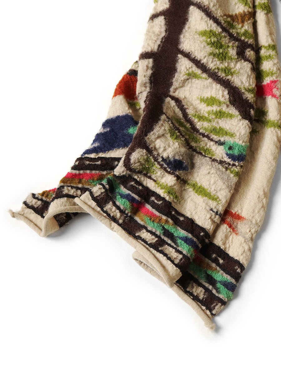Kapital Felted Wool Bird Tree Scarf