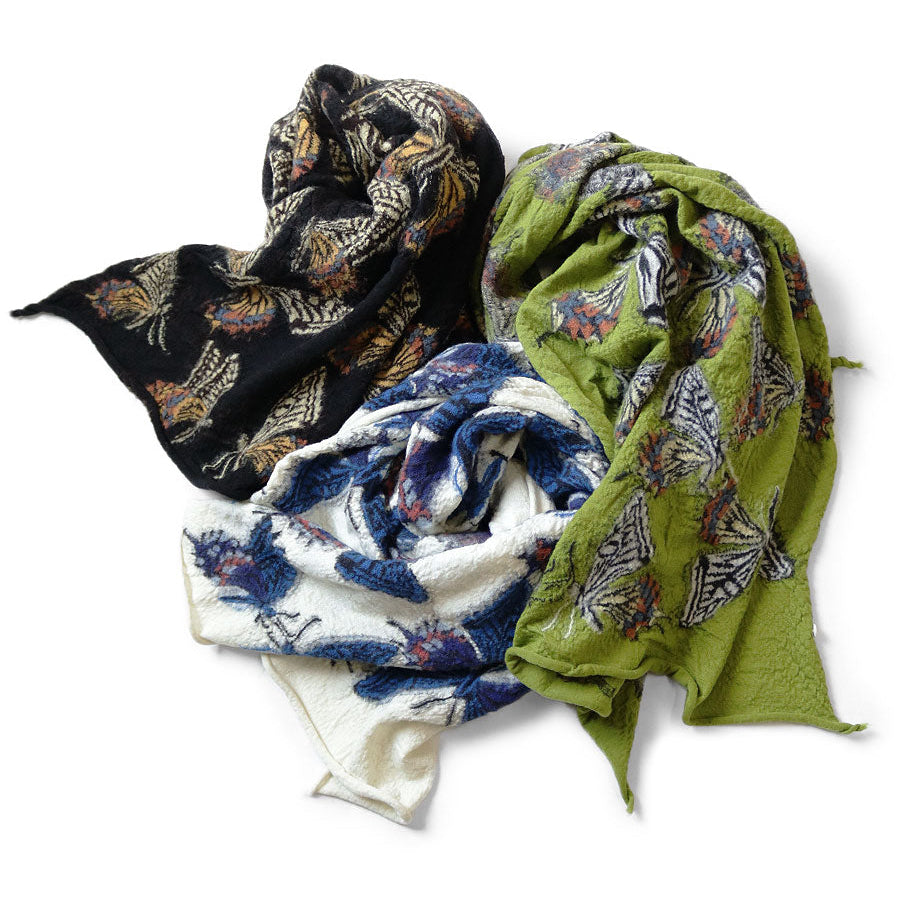 Kapital Felted Wool Butterfly Scarf