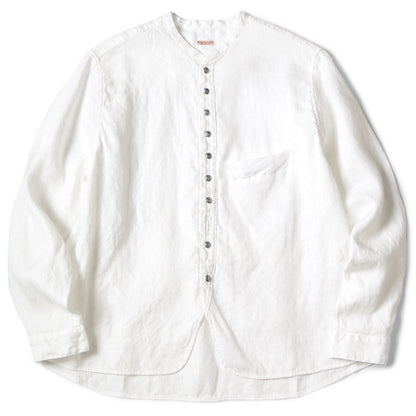 Kapital Gauze Linen Herringbone Stand Penny Shirt
