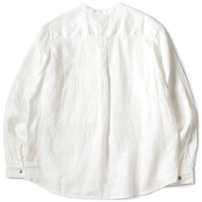 Kapital Gauze Linen Herringbone Stand Penny Shirt
