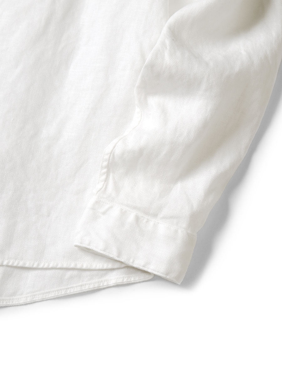 Kapital Gauze Linen Herringbone Stand Penny Shirt