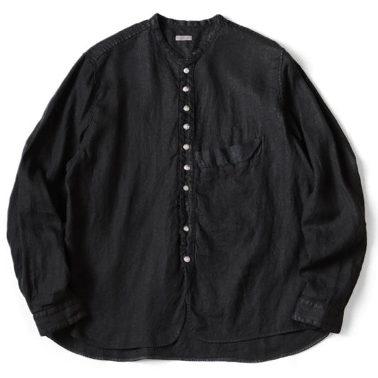Kapital Gauze Linen Herringbone Stand Penny Shirt