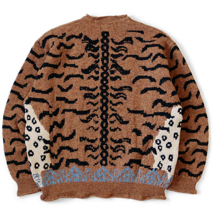 Kapital 7G Wool Nepal Tiger Crew Sweater