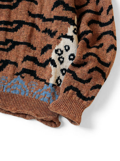 Kapital 7G Wool Nepal Tiger Crew Sweater