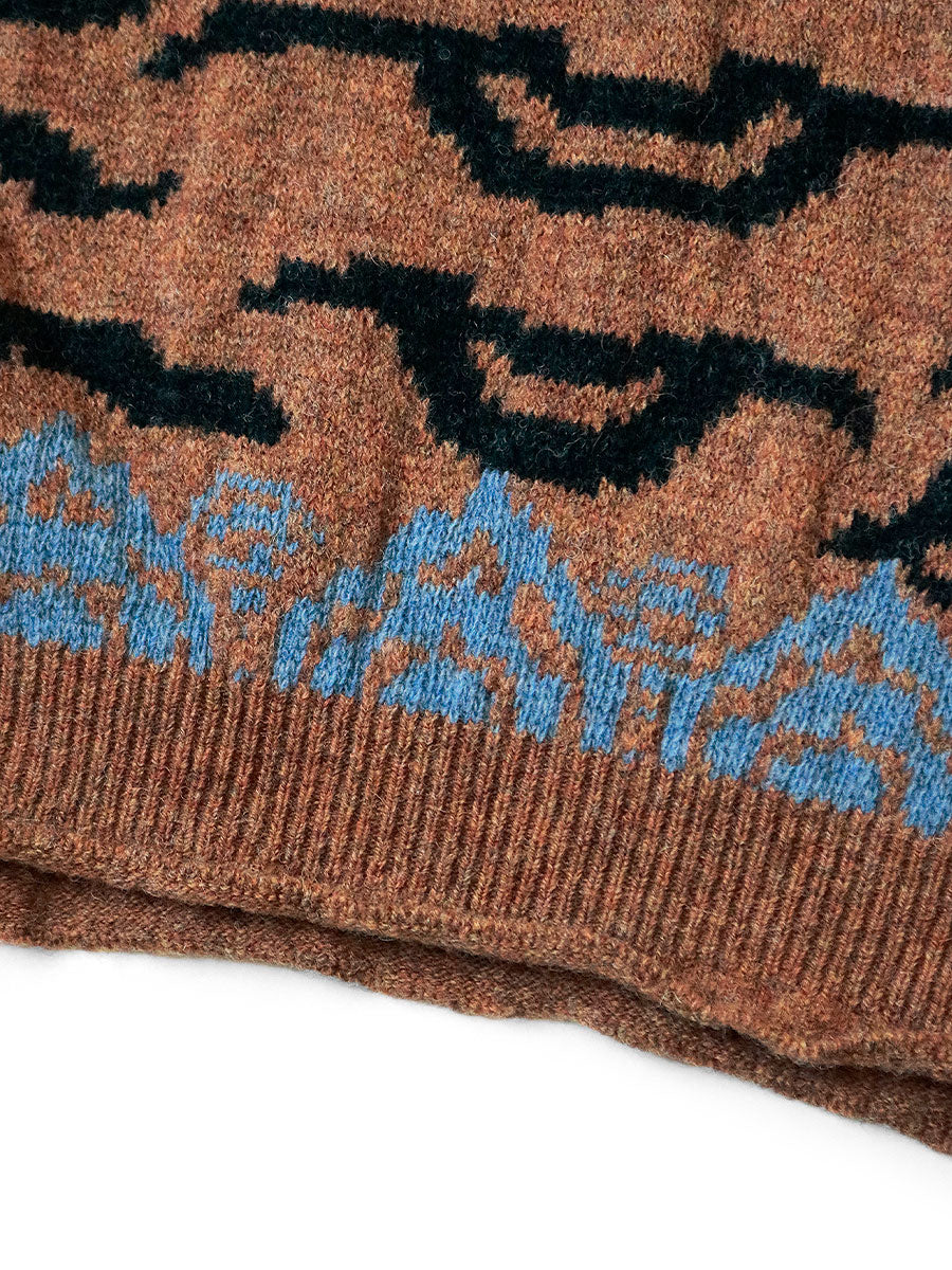 Kapital 7G Wool Nepal Tiger Crew Sweater