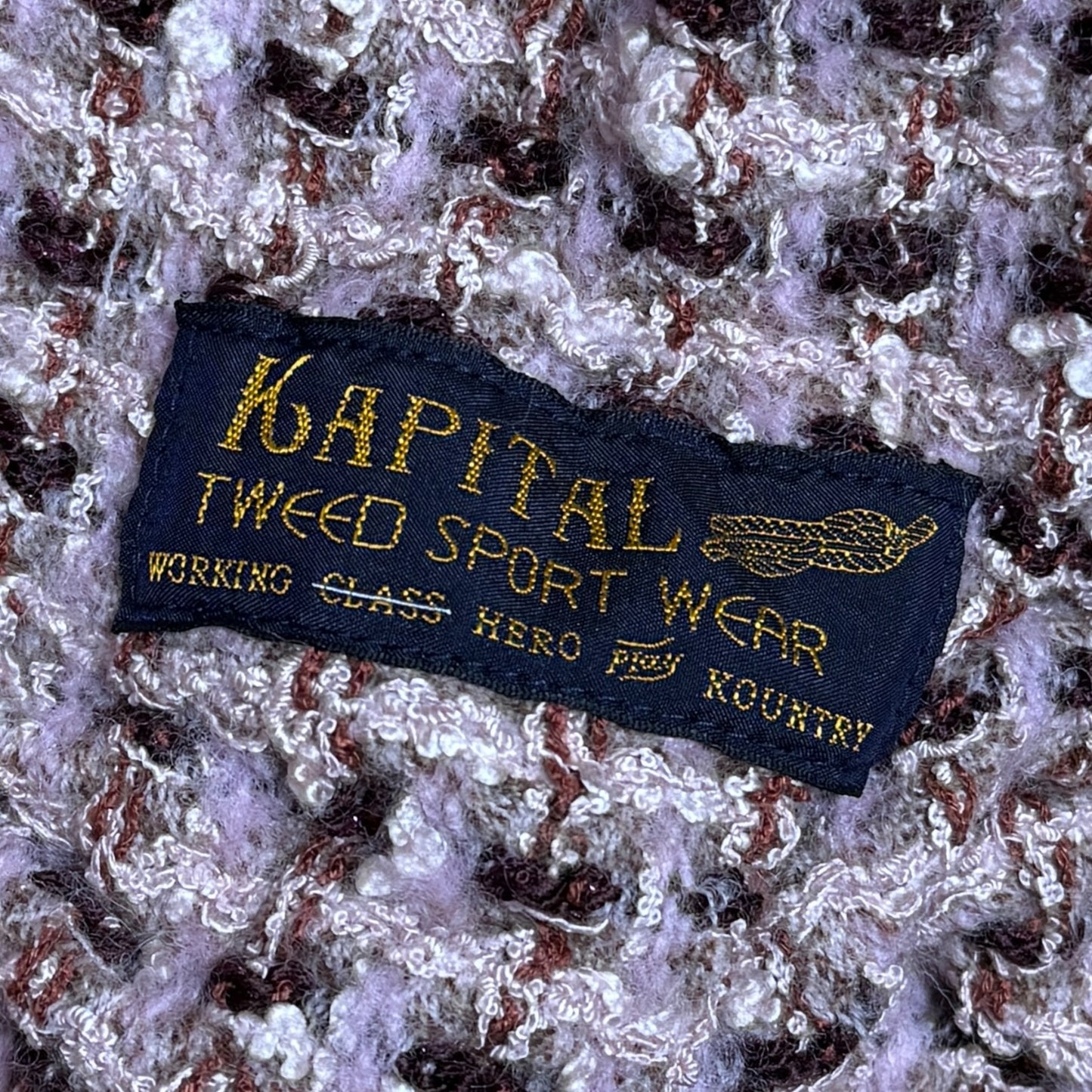Kapital Fancy Tweed Easy Shorts Pink