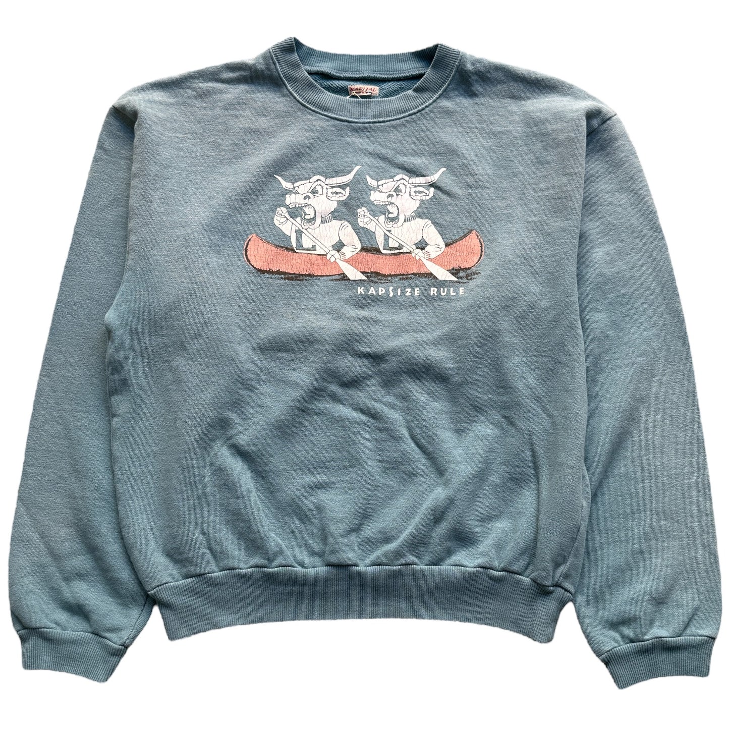 Kapital Fleece Crew Sweatshirt (`L` Longhorn Print)