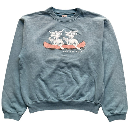 Kapital Fleece Crew Sweatshirt (`L` Longhorn Print)