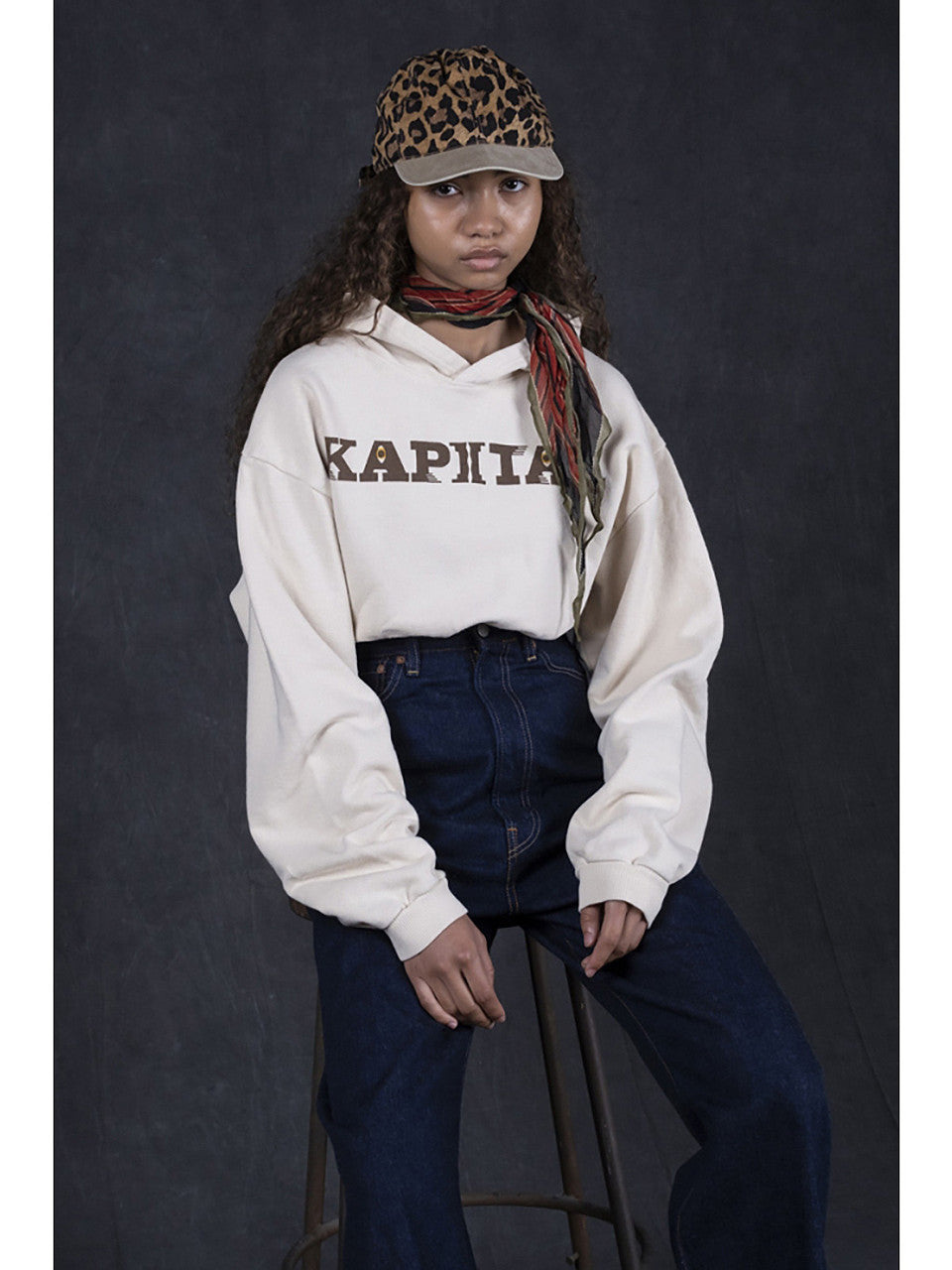 Kapital Fleece Hooded Sweatshirt (Speakeasy Kapital Print)