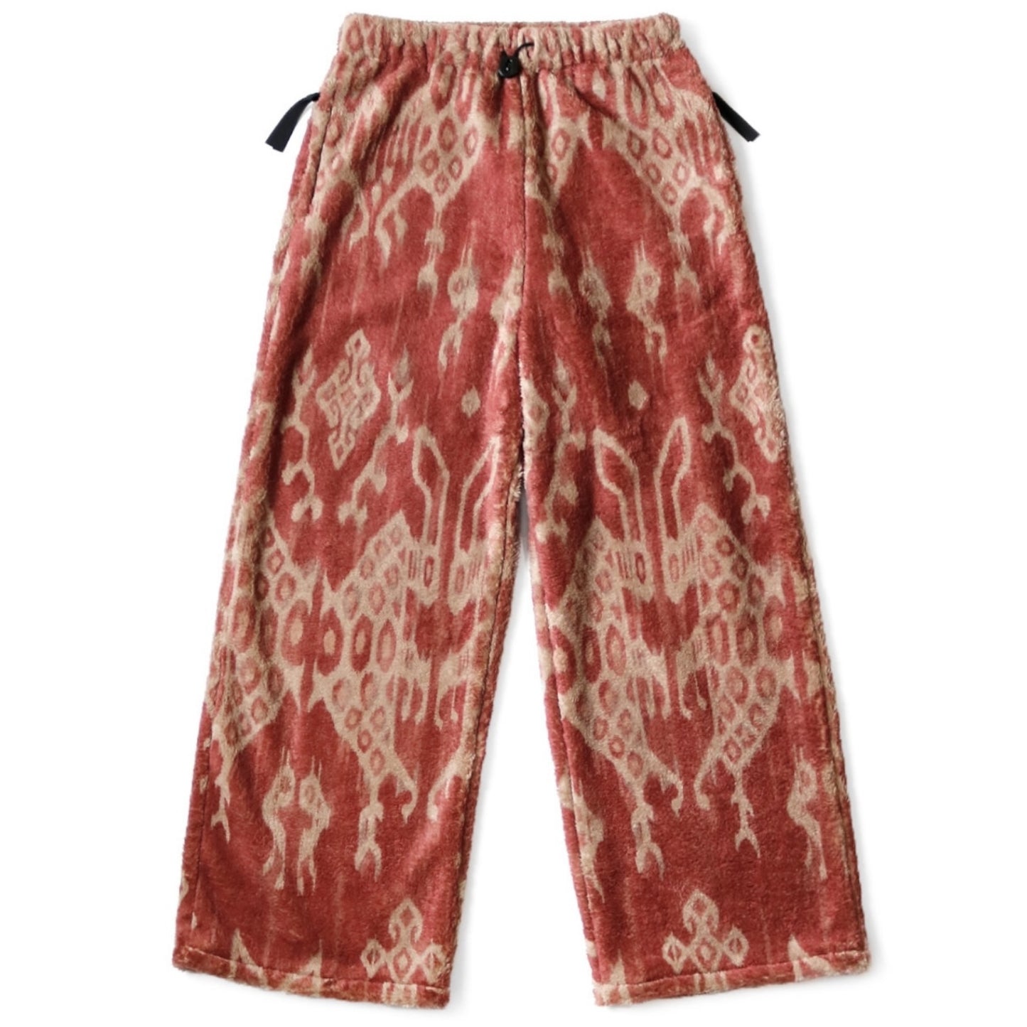 Kapital Java Kasuri Pattern Fleece Easy Straight Pants